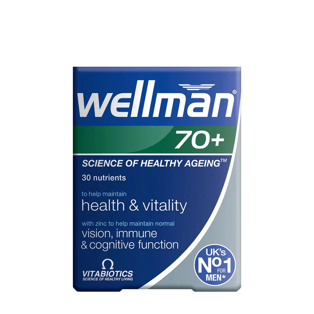 Vitabiotics - Wellman 70+, 30 tabletter | HälsokostKollagen | Apoteka
