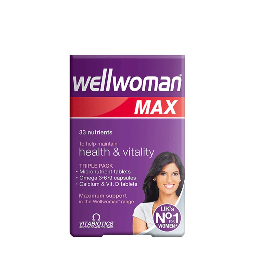 Vitabiotics - Wellwoman Max, 84 kapslar | MultivitaminerOmega och fiskoljaHälsokost | Apoteka