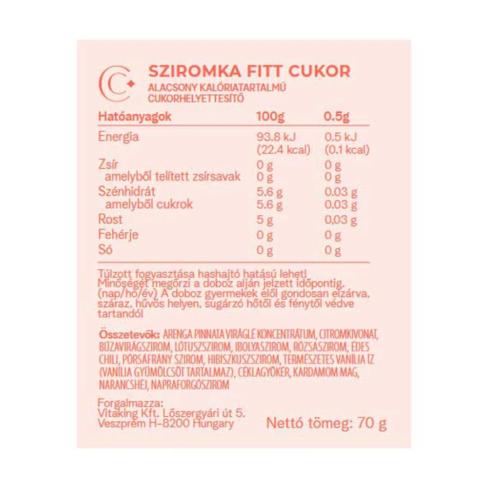 Vitaking - Fittcukor, Växtbaserat Sötningsmedel, 70 g - Bild 2