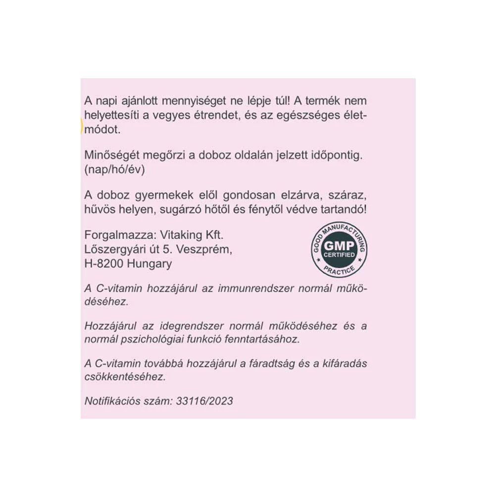 Vitaking - Instant Supreme C-vitaminpulver, 150 g, Björnbär - Bild 3