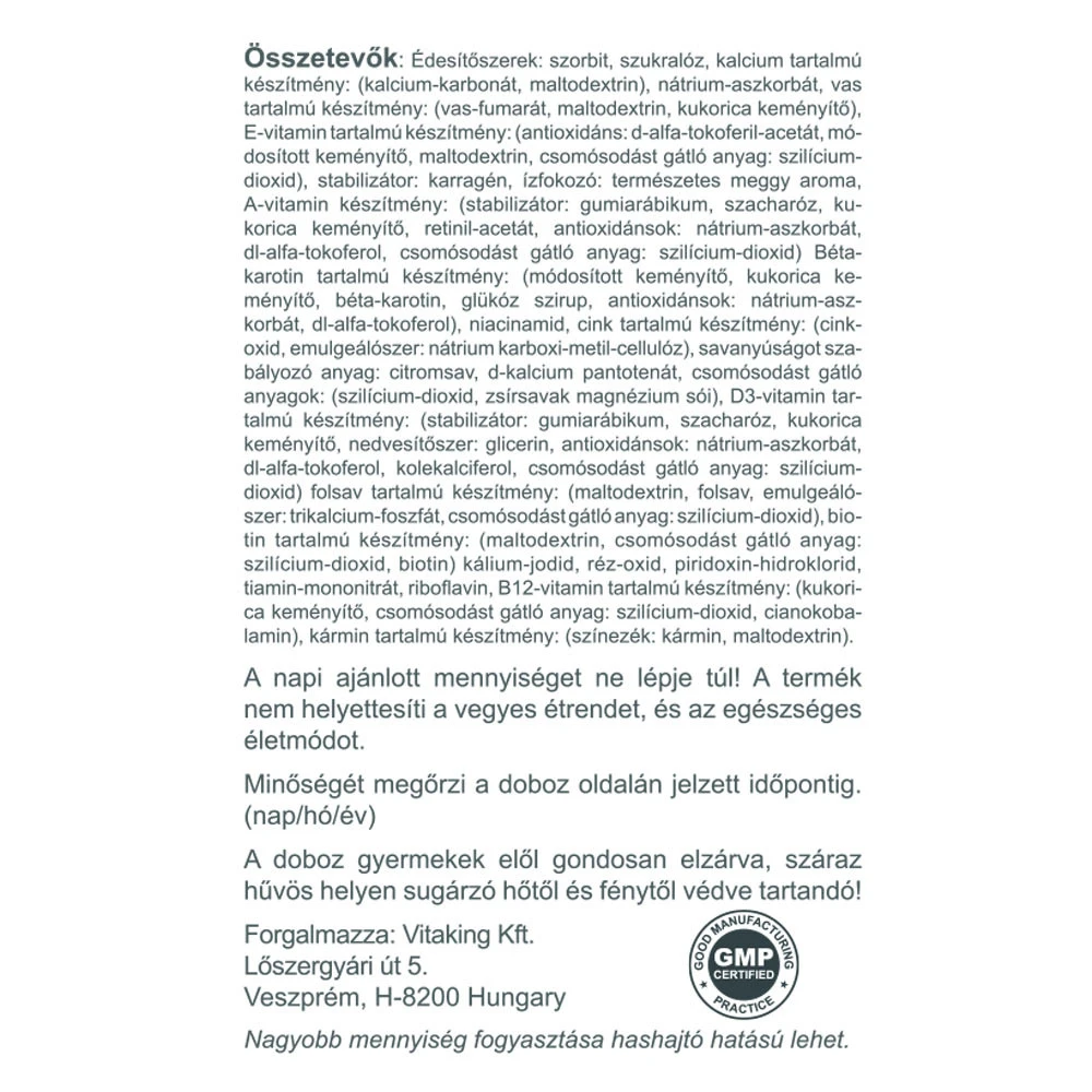 Vitaking - Multivitamin för Barn, 90 Tuggtabletter - Bild 2