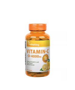 Vitaking Vitamin C-1000 + D-4000 (90 Tablets)