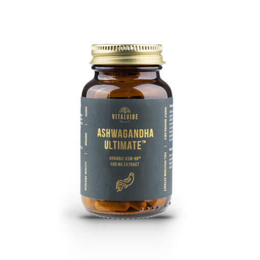 Vitalvibe - Ashwagandha Ultimate Organic KSM-66® 500 mg extract