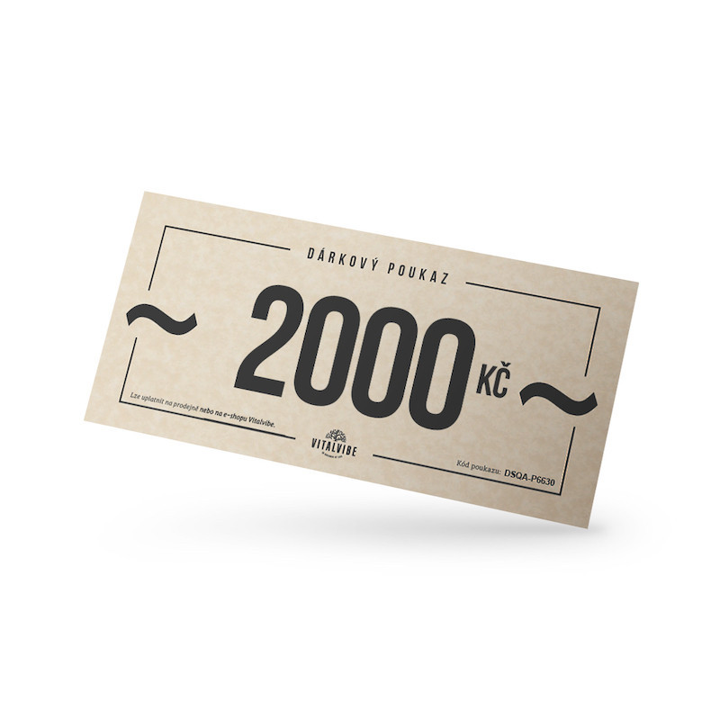 Vitalvibe - Presentkort, 2000 CZK | Nya produkter | Apoteka