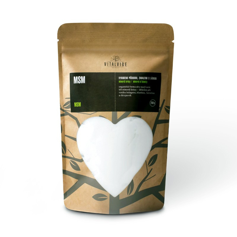 Vitalvibe - MSM, Pulver, Storlek