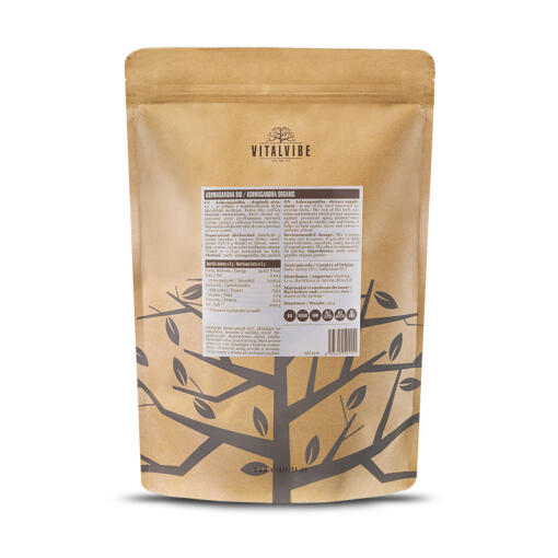Vitalvibe - Ekologiskt Ashwagandhapulver, 125 g - Bild 2
