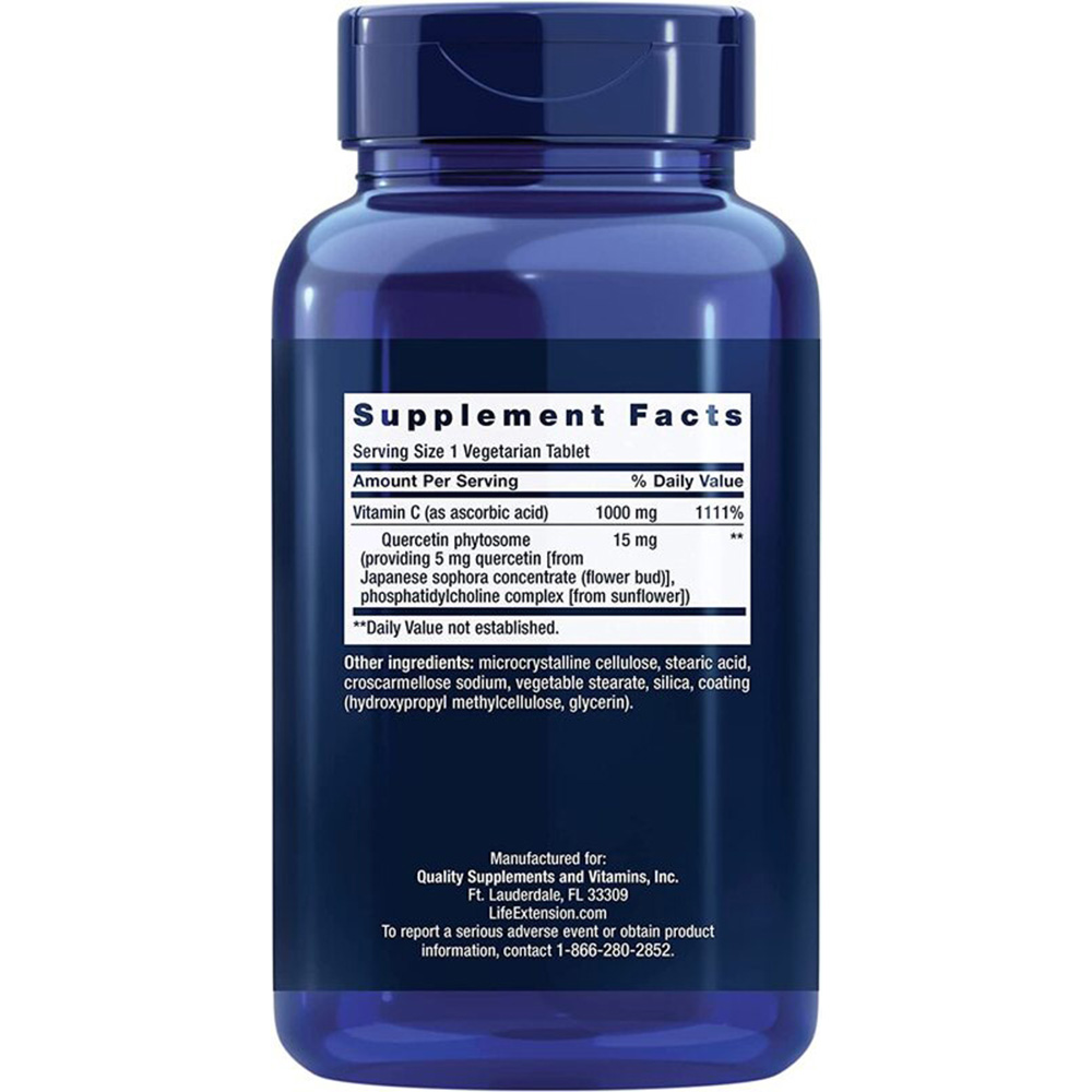 Life Extension - Vitamin C och Quercetin Fytosom, 250 vegetabiliska tabletter - Bild 5