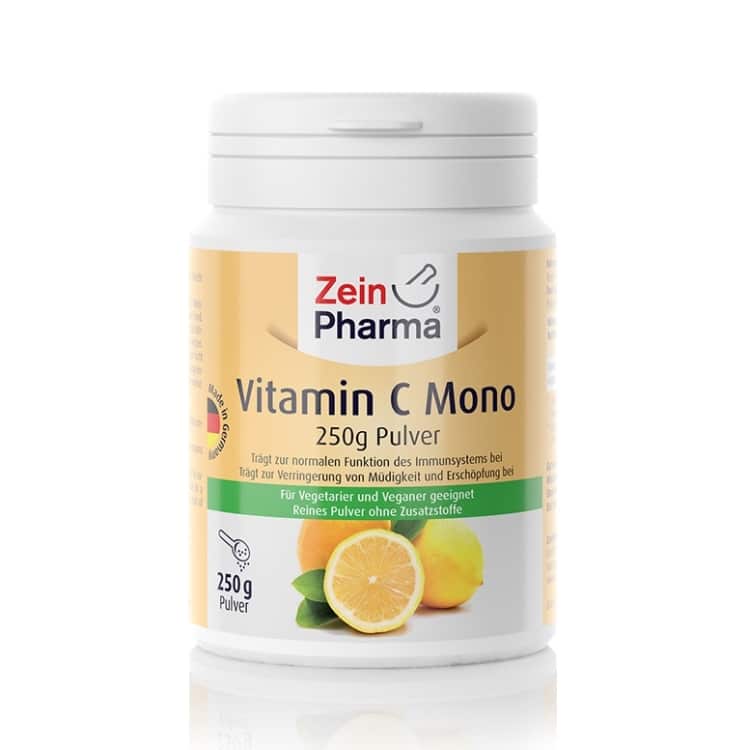 Zein Pharma - Vitamin C-monopulver, 250g | Vitaminer och mineralerHälsa och välbefinnandeVissa vitaminerC-vitaminHälsokost | Apoteka