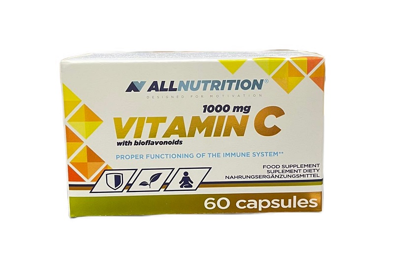 Allnutrition - Vitamin C med Bioflavonoider, 1000 mg - 60 kapslar | Vitaminer och mineralerVeganska produkterHälsa och välbefinnandeHälsokost | Apoteka