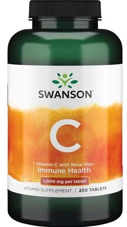 Swanson - Vitamin C med Nypon, 1000 mg, 250 tabletter | Vitaminer och mineralerHälsa och välbefinnandeEnstaka vitaminerVitamin C | Apoteka