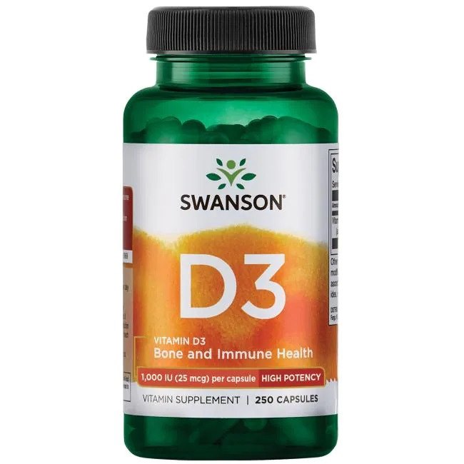 Swanson - Vitamin D-3, 1000 IE, 250 kapslar | Vitaminer och mineralerHälsa och välbefinnandeHälsokost | Apoteka