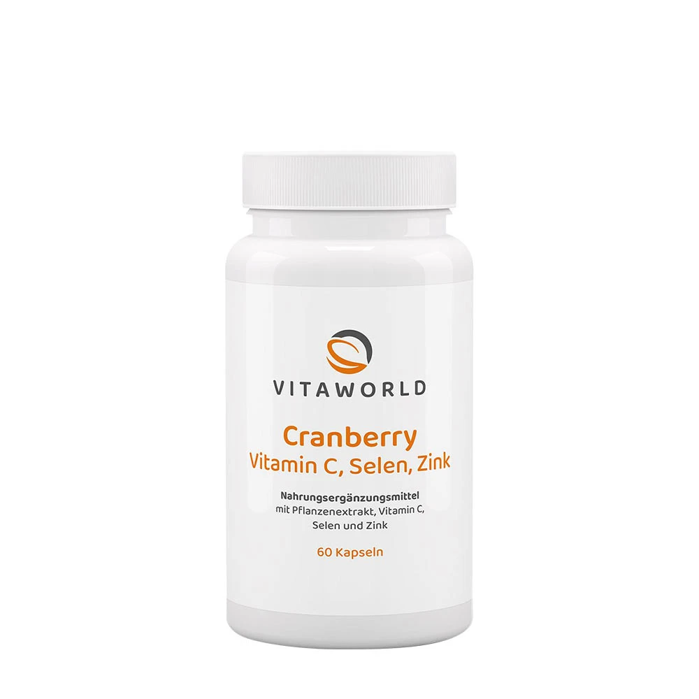 Vitaworld Cranberry Vit C + Selenium + Zinc (60 Capsules)