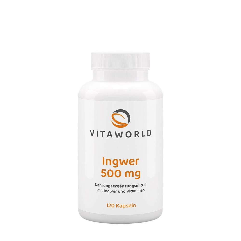 Vitaworld Ginger 500 mg (120 Capsules)