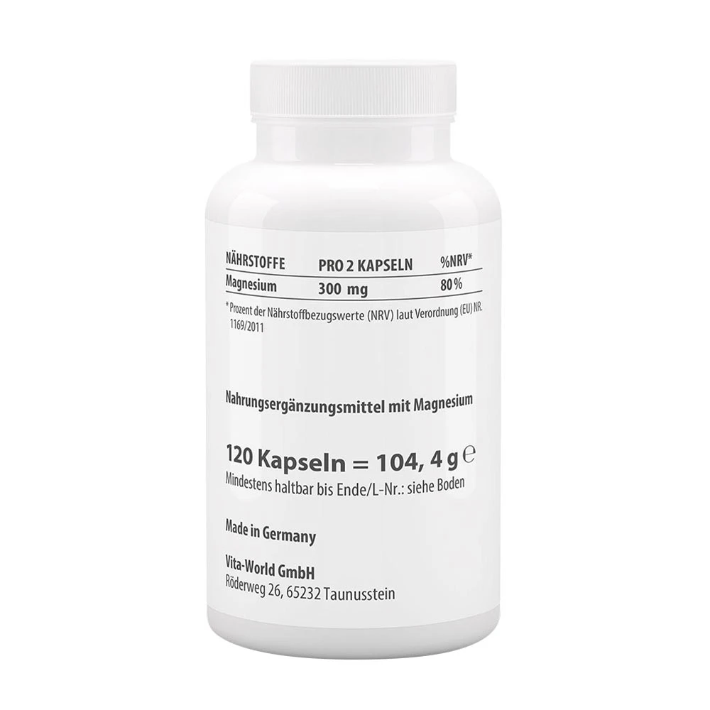 Vitaworld - Magnesium Taurat, 120 kapslar - Bild 2