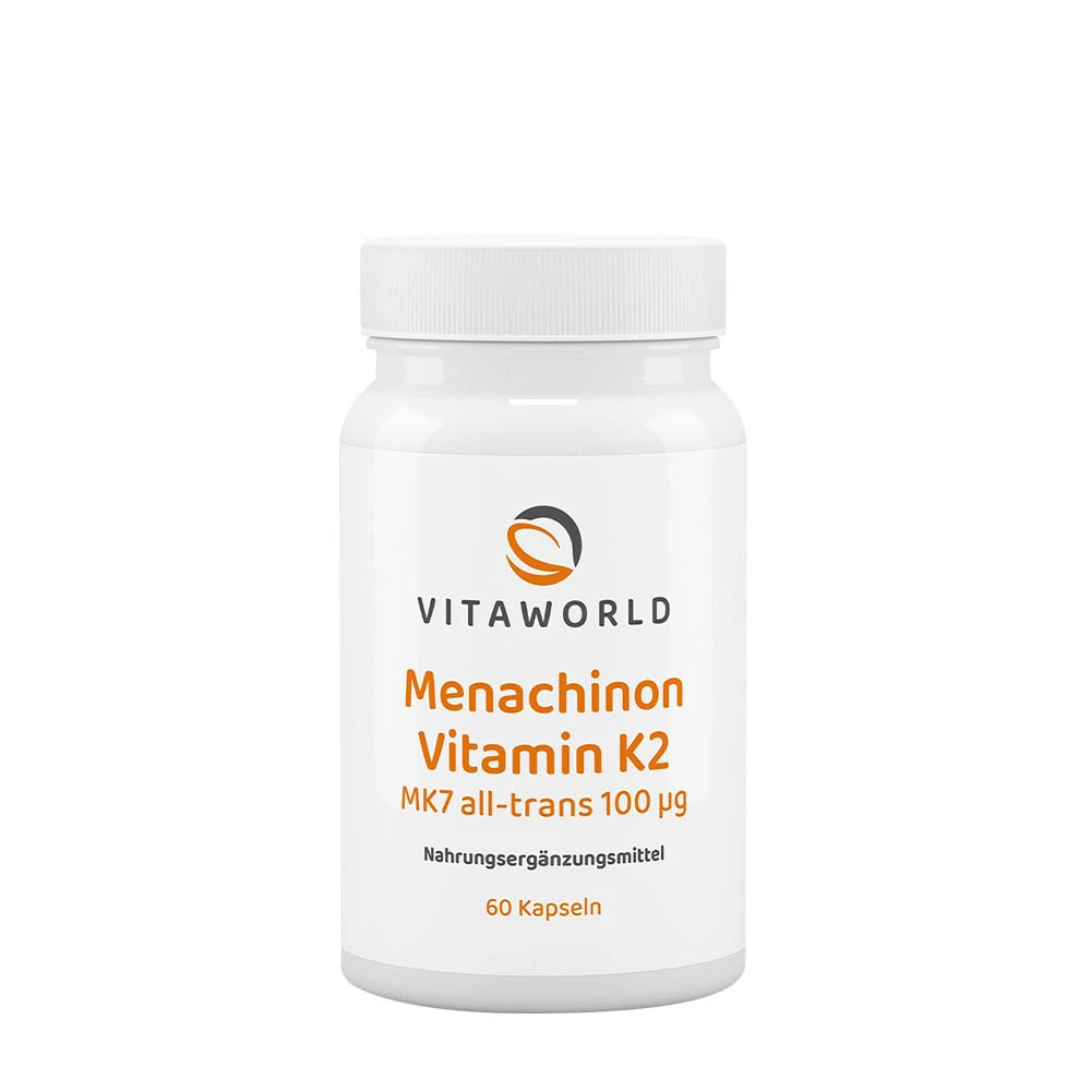 Vitaworld - Menaquinone Vitamin K2 MK7, 60 kapslar | Hälsokost | Apoteka