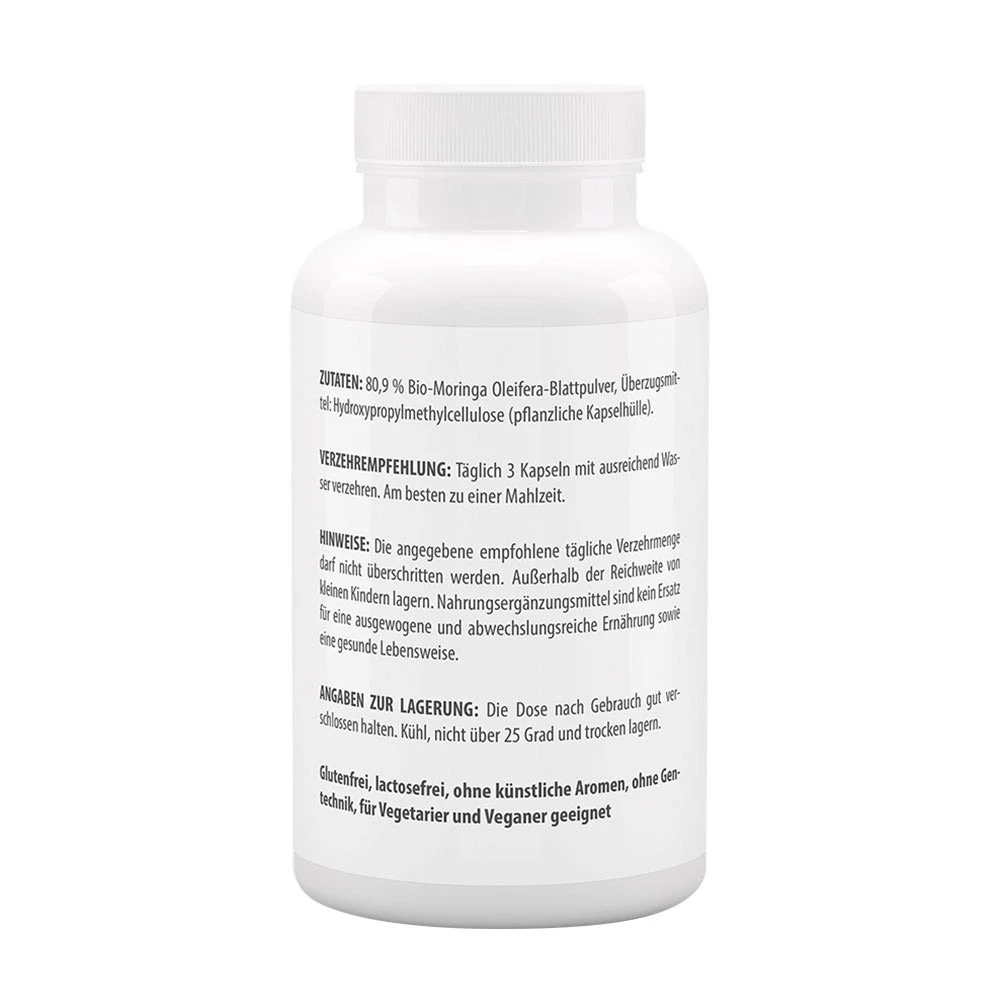 Vitaworld - Moringa Oleifera Ekologisk, 500 mg (120 Kapslar) - Bild 3