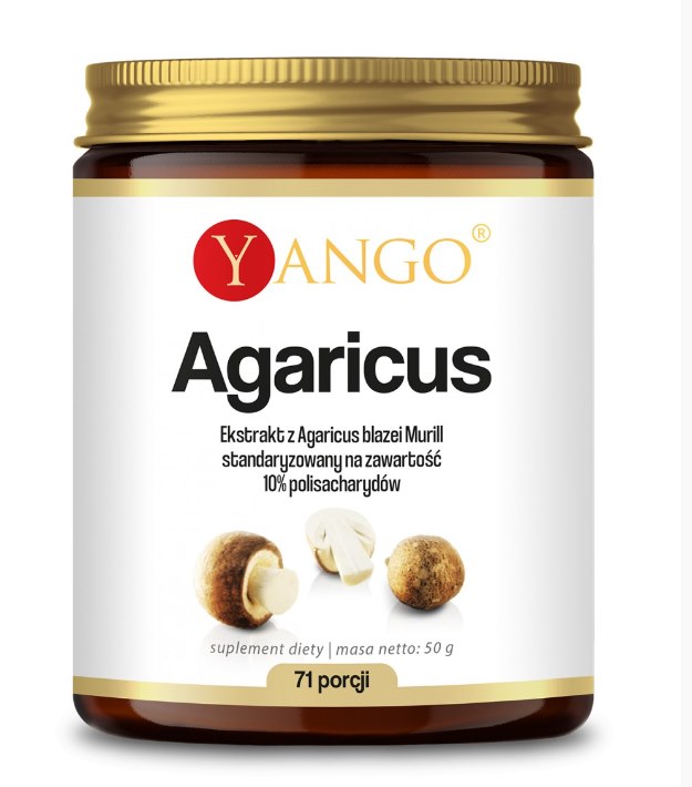 Yango - Agaricusextrakt, 10% polysackarider, 50 g | Vitaminer och mineraler | Apoteka