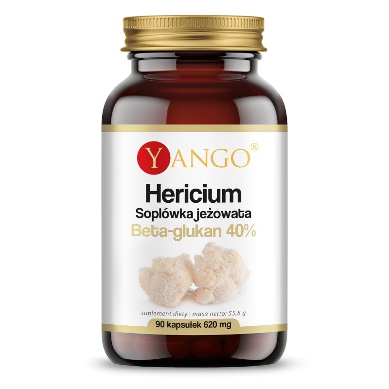Yango - Hericium, 40% Beta-glukan, 90 kapslar | Vitaminer och mineralerHälsa och välbefinnandeSvamptillskott | Apoteka