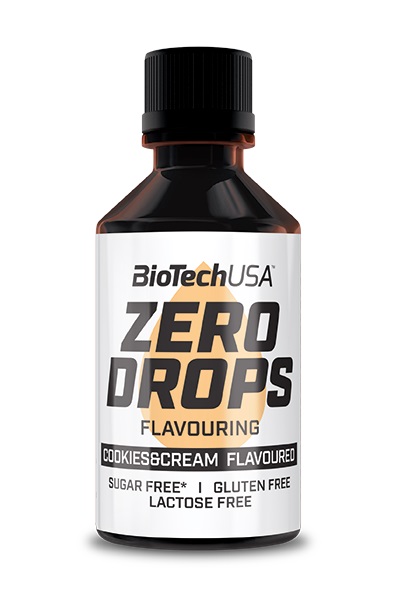 BioTechUSA - Zero Drops, Cookies &amp; Cream, 50 ml | Vitaminer och mineralerHälsokostSötningsmedel | Apoteka