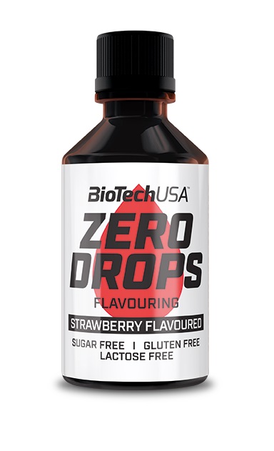 BioTechUSA - Zero Drops, Jordgubb, 50 ml | Vitaminer och mineralerMultivitaminerHälsokostSötningsmedel | Apoteka