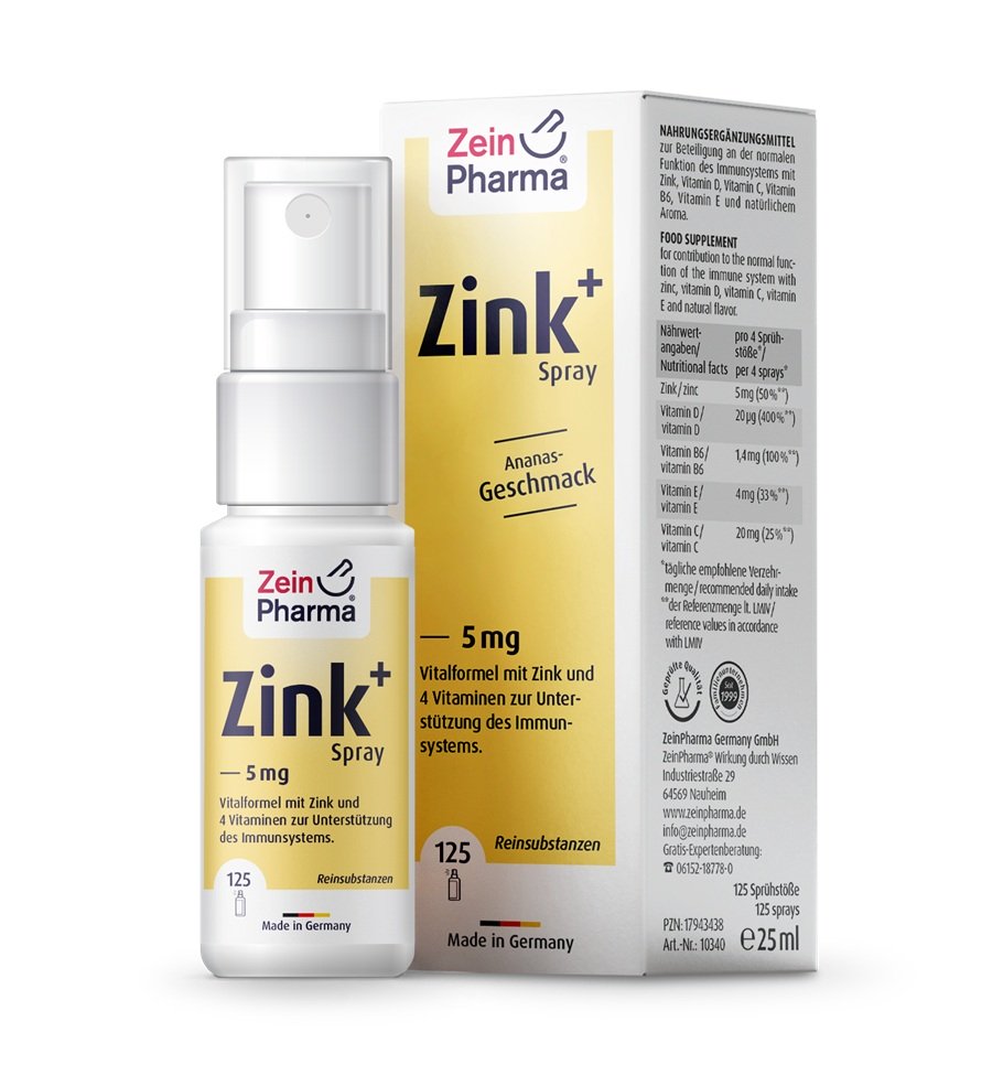 Zein Pharma - Zink+ Spray, 5 mg (Ananas), 25 ml
