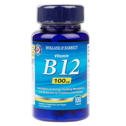 Holland &amp; Barrett - B12-vitamin, storlek | Vitaminer och mineralerHälsa och välbefinnandeVissa vitaminerB-vitaminHälsokostB12 | Apoteka