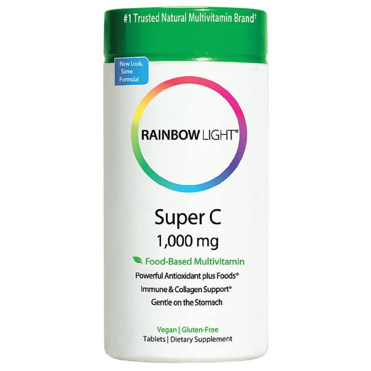 Rainbow Light - Super C, 1000 mg, 60 tabletter | Vitaminer och mineralerHälsa och välbefinnande | Apoteka