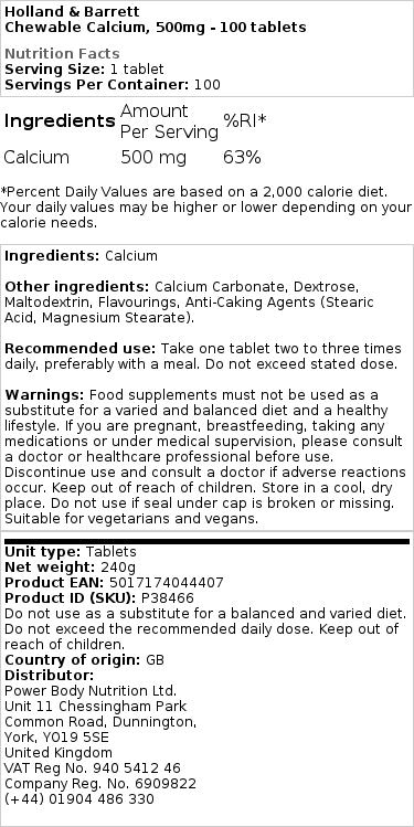 500mg - 100 tabletter