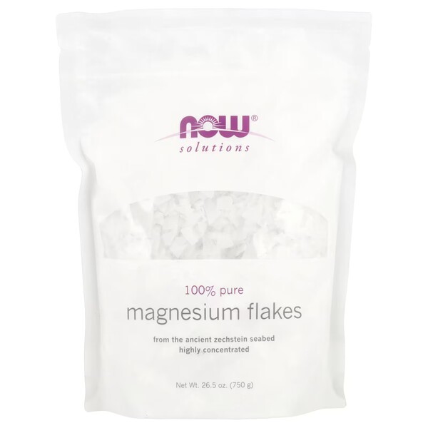NOW Foods - 100% Rena Magnesiumflingor, 750g | HälsokostMagnesium | Apoteka