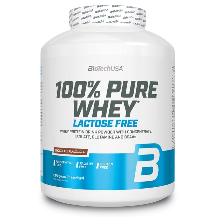 BioTechUSA - 100% Pure Whey Laktosfri, choklad - 2270g | HälsokostProteinerProteinmatrisFitness och träning | Apoteka