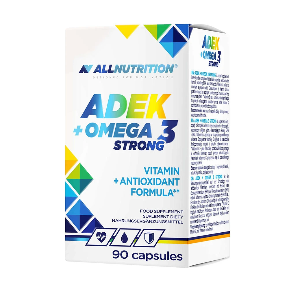 Allnutrition - ADEK + Omega 3 Strong, 90 kapslar - Bild 5