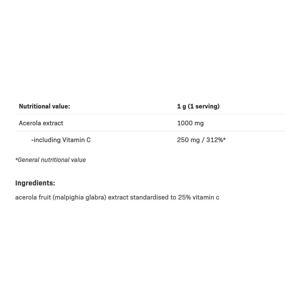 Allnutrition - Acerola Forte, 100 g - Bild 2