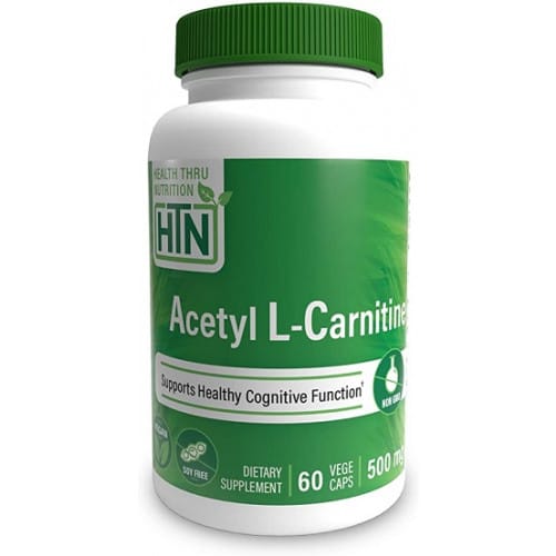 Health Thru Nutrition - Acetyl L-Carnitin, 500 mg, 60 kapslar | Hälsa och välbefinnandeAminosyror och BCAAViktkontrollHälsokostL-karnitinFitness och träning | Apoteka