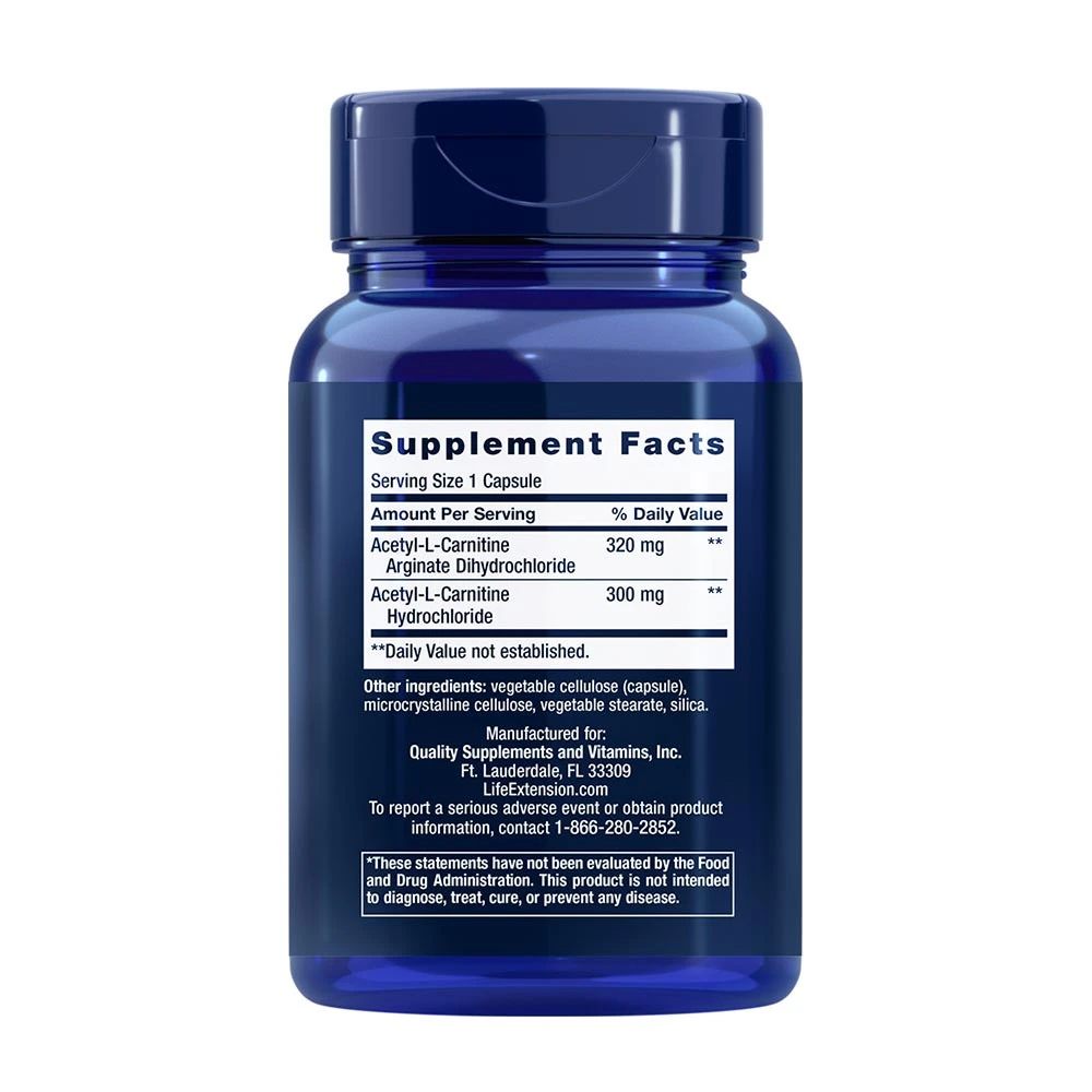 Life Extension - Acetyl-L-Carnitine Arginate, 90 kapslar - Bild 2