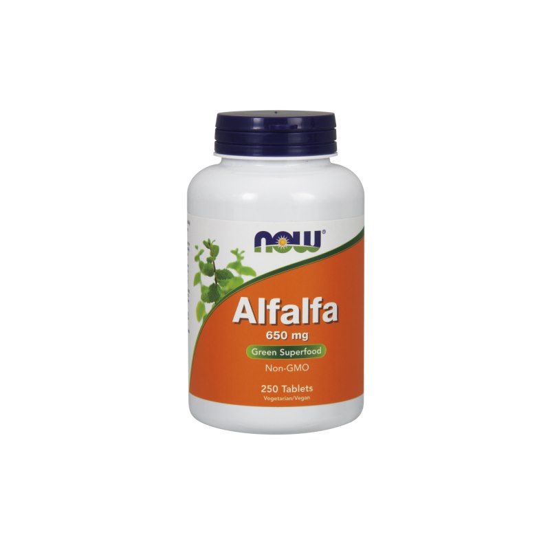 NOW Foods - Alfalfa, 650 mg, 250 tabletter | Vitaminer och MineralerVeganska produkterHälsa och välbefinnandeHälsokost | Apoteka