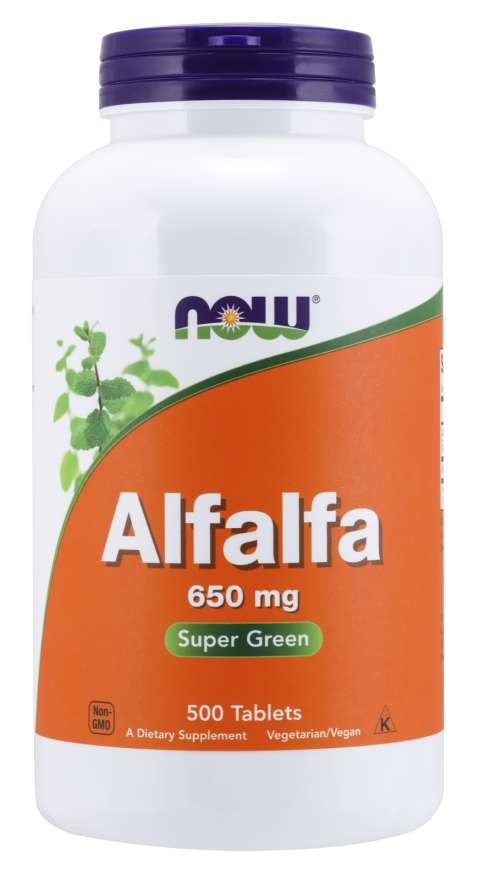 NOW Foods - Alfalfa, 650 mg, 500 tabletter | Vitaminer och MineralerVeganska produkterHälsa och välbefinnandeHälsokost | Apoteka