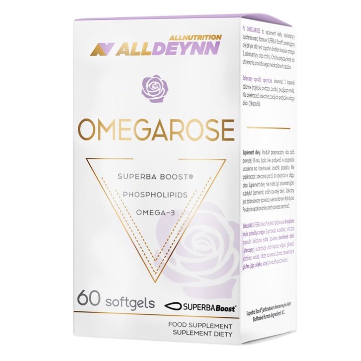 Allnutrition - AllDeynn Omegarose, 60 mjukkapslar | Vitaminer och MineralerVeganska produkterHälsa och välbefinnandeHälsokost | Apoteka