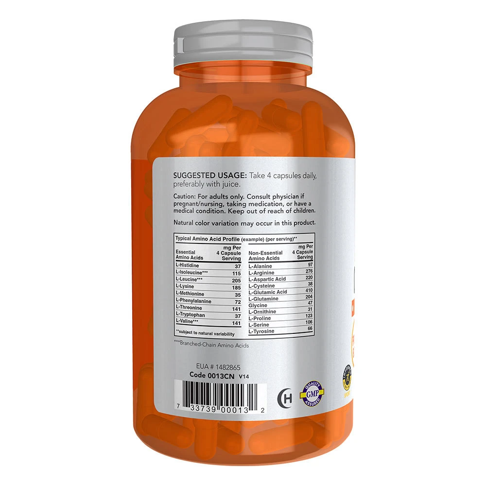 NOW Foods - Amino Complete, 360 kapslar - Bild 3