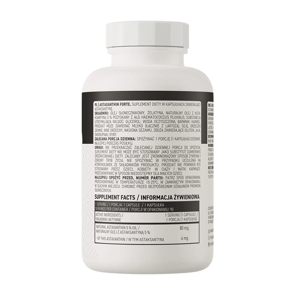 OstroVit - Astaxanthin Forte, 90 kapslar - Bild 3