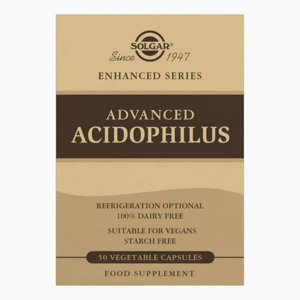 Solgar - Avancerad Acidophilus, 50 kapslar | Vitaminer och MineralerVeganska produkterHälsa och välbefinnandeHälsokostAcidophilus – Mjölksyrabakterier för Mage & Tarmflora | Apoteka