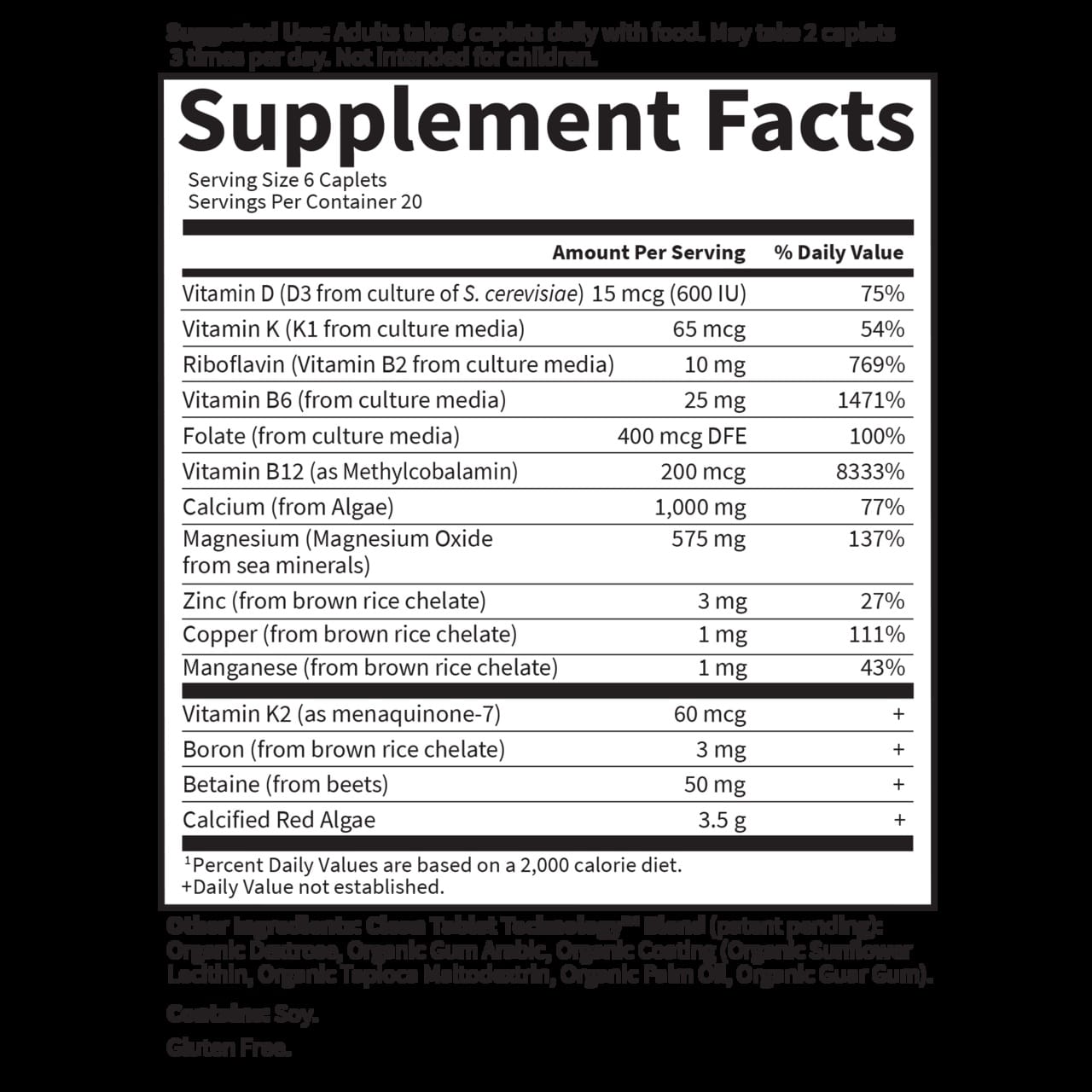 Garden of Life - Avancerat Levande Kalcium, 120 vegetariska kapslar - Bild 2