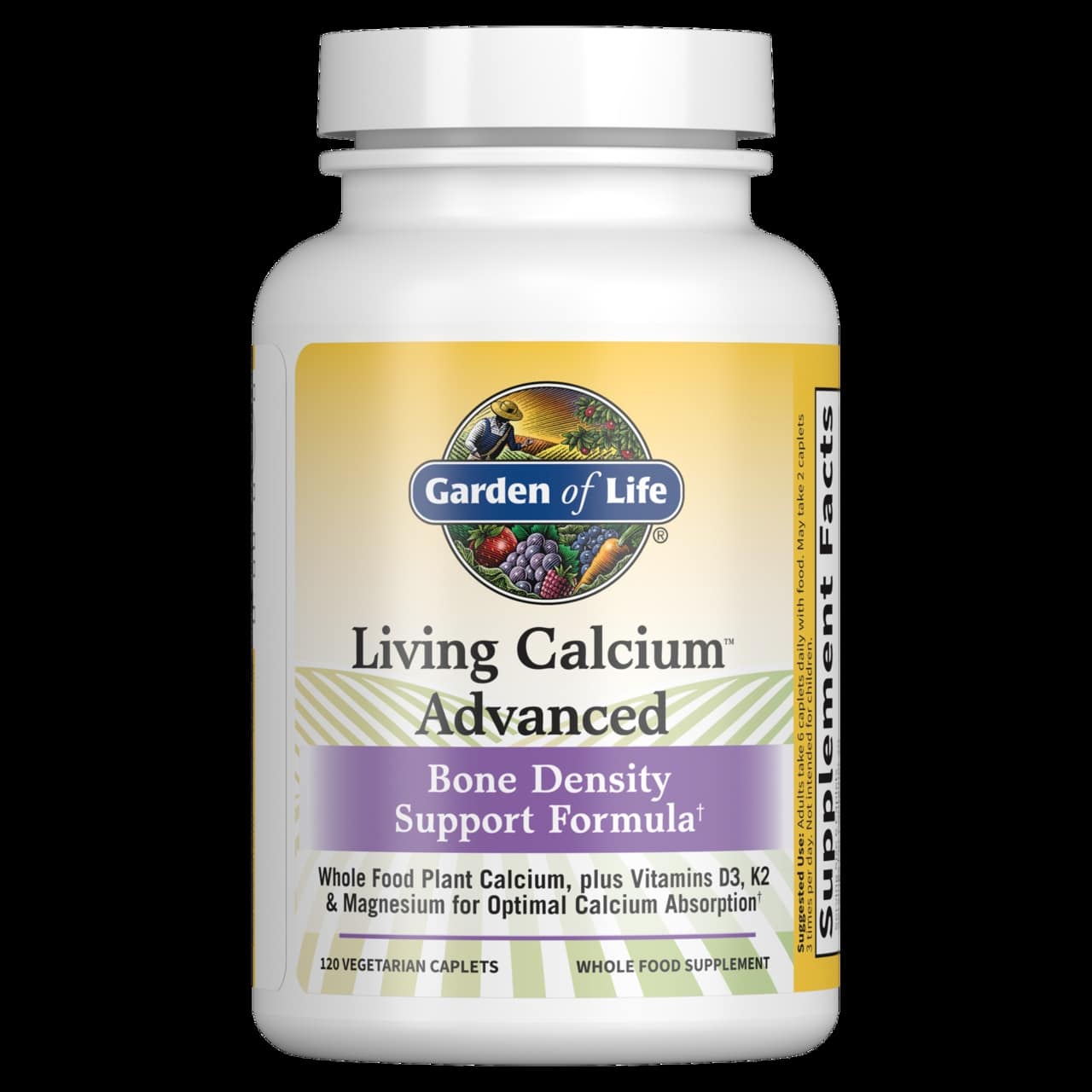 Garden of Life - Avancerat Levande Kalcium, 120 vegetariska kapslar - Bild 3