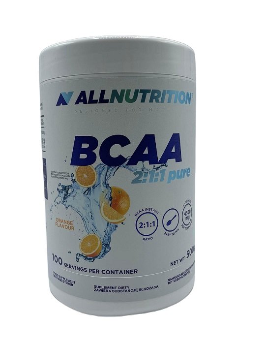 Allnutrition - BCAA 2:1:1 Pure, Apelsin, 500g | Aminosyror och BCAAHälsokostBCAA och EAAFitness och träning | Apoteka