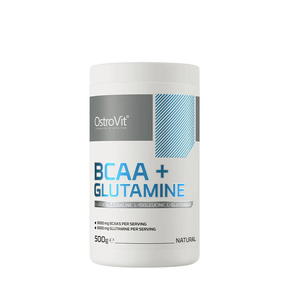 OstroVit - BCAA + Glutamin, Naturlig - 500g | Aminosyror och BCAAHälsokostBCAA och EAAGlutamin | Apoteka