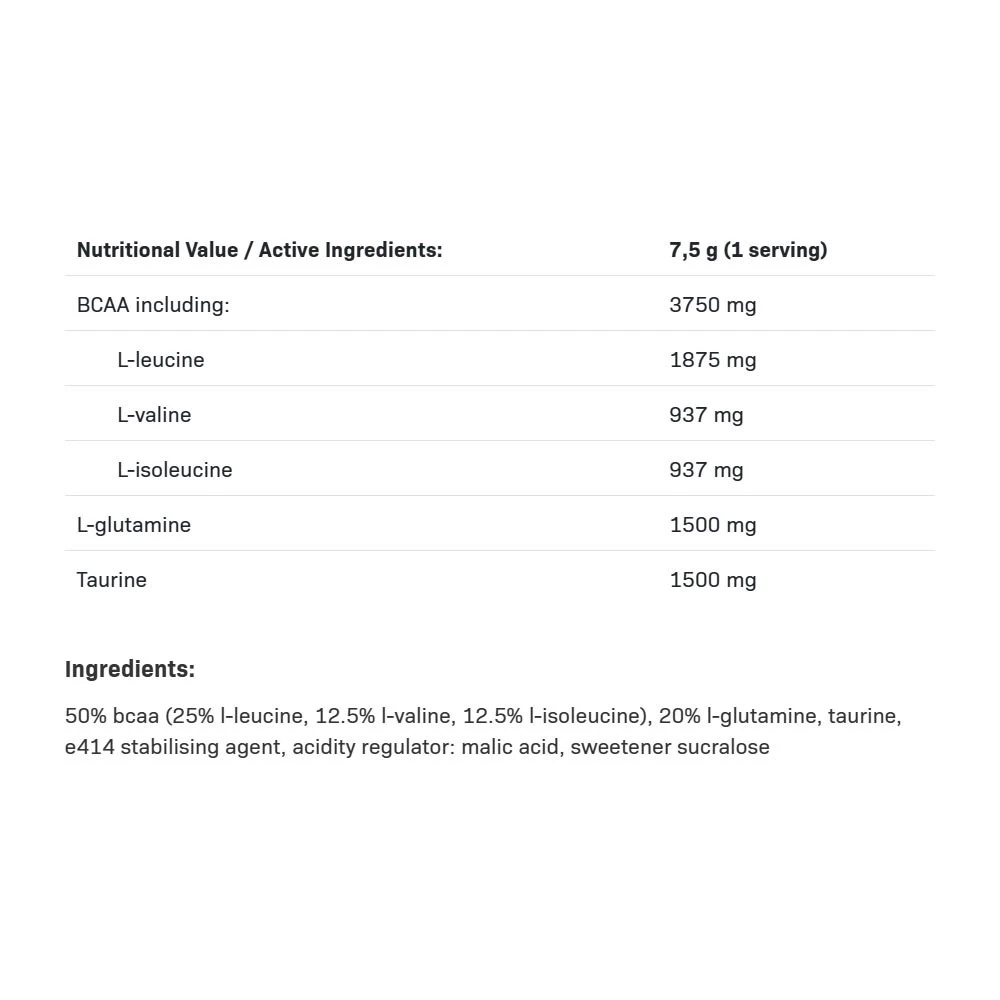 Allnutrition - BCAA Max Support, Citron, 500g - Bild 3