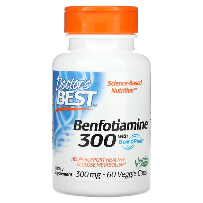 Doctors Best - Benfotiamin med BenfoPure, 300 mg - 60 vegkapslar | Vitaminer och MineralerHälsa och välbefinnandeHälsokostSpeciell formel | Apoteka