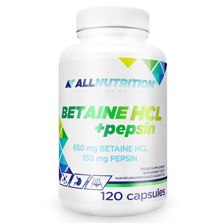 Betain HCl + Pepsin - 120 kapsler