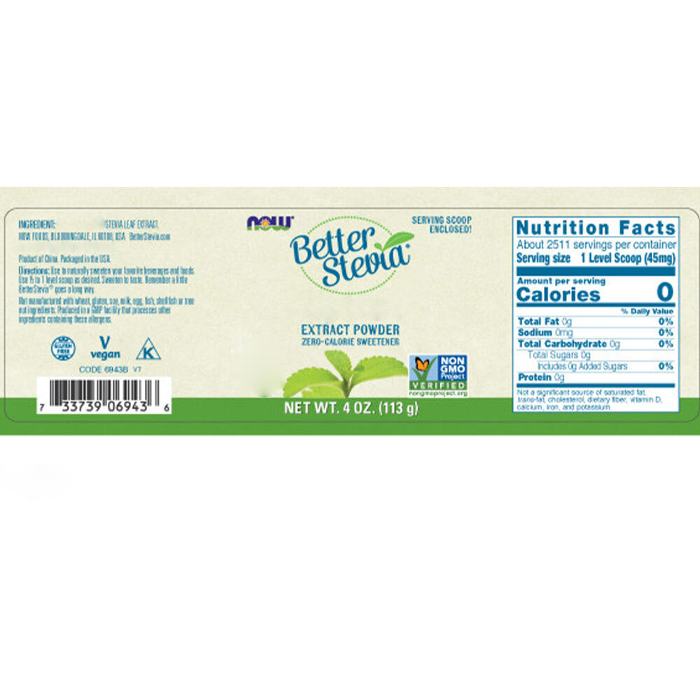 NOW - Better Stevia Extrakt Pulver, 113g - Bild 5