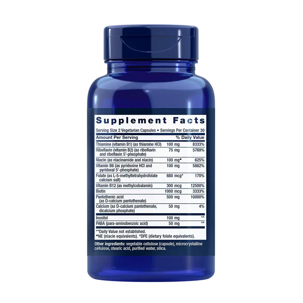 Life Extension - Bio-Active Complete B-Complex, 60 kapslar - Bild 4