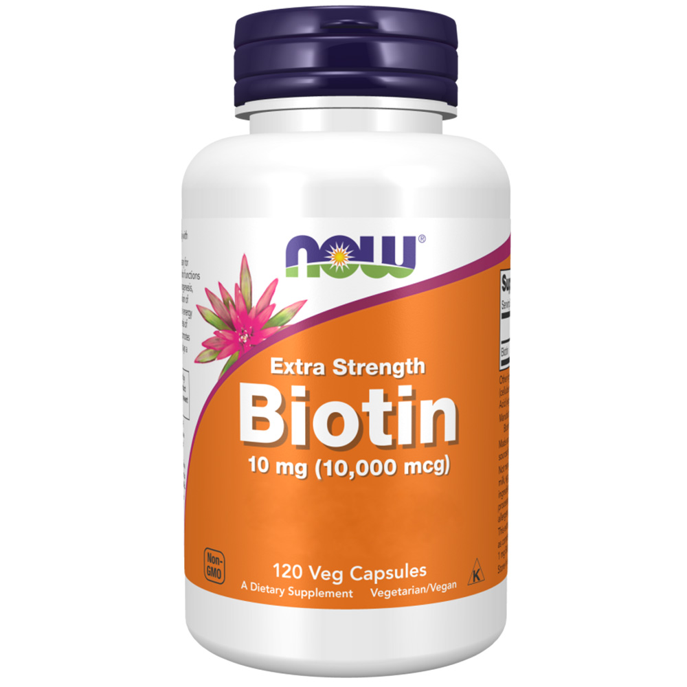 NOW - Biotin, 10 mg (10 000 mcg), extra stark - Bild 4